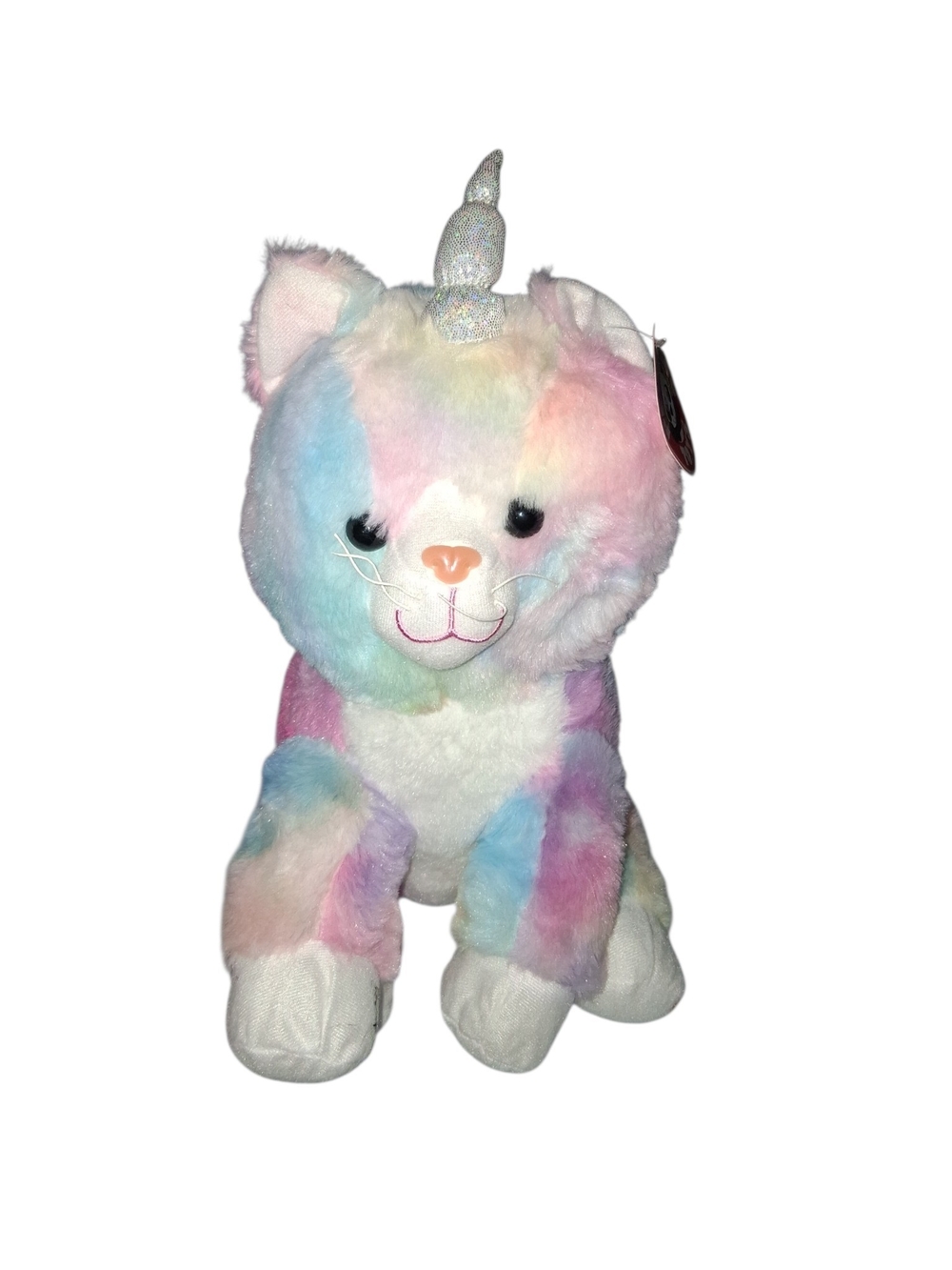 Peek-A-Boo Toys Pastel Rainbow Caticorn Plush Stuffed Animal